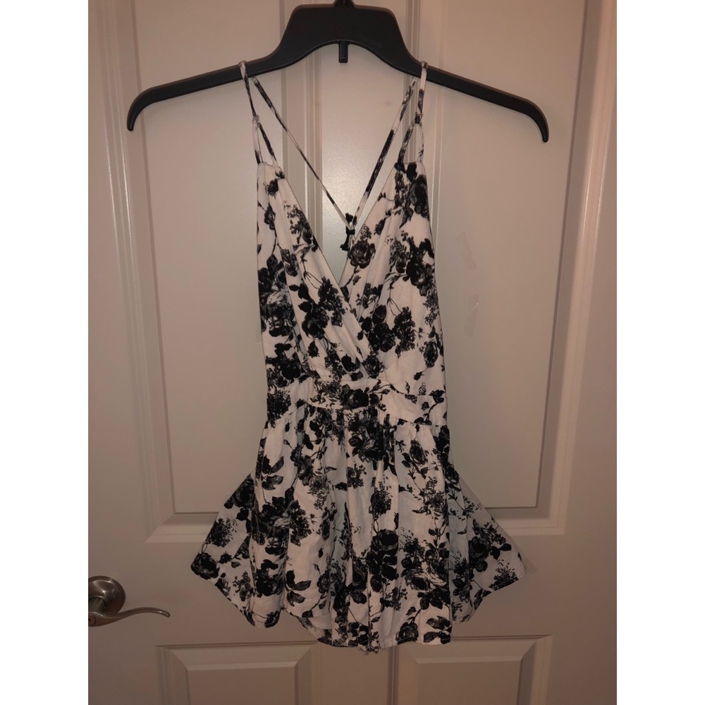 Black and White Romper
